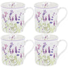 Fine China Set of 4 Mugs - Lavender