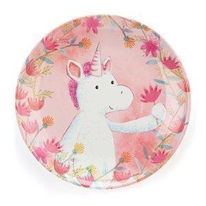 The Kids Store-JELLYCAT UNICORN DREAMS MELAMINE PLATE-